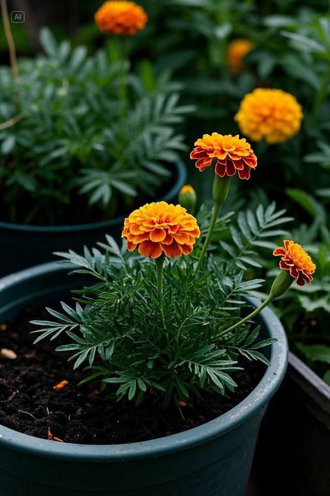 Natural Marigold Flowers